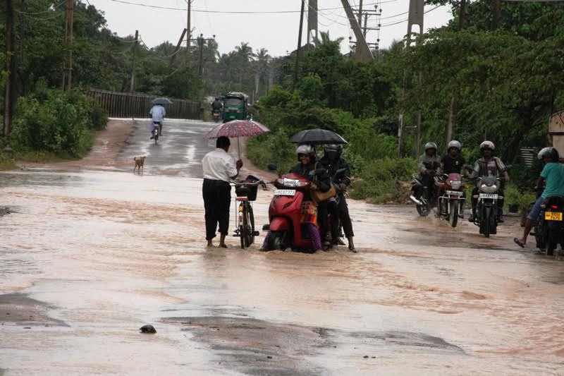 கிளிநொச்சியில் கன மழை;விவசாயிகள் பாதிப்பு