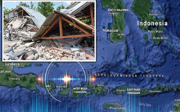 இந்தோனேசியா – லம்பொக் தீவில் மீண்டும் நிலநடுக்கம்