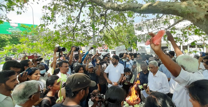 பொரளையில் இடம்பெறும் முள்ளிவாய்க்கால் நினைவேந்தலுக்கு இடையூறு – பொலிஸாரும் குவிப்பு