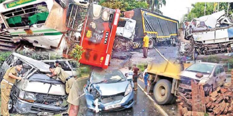 இலங்கையில் விபத்துக்களின் எண்ணிக்கை அதிகரிப்பு!