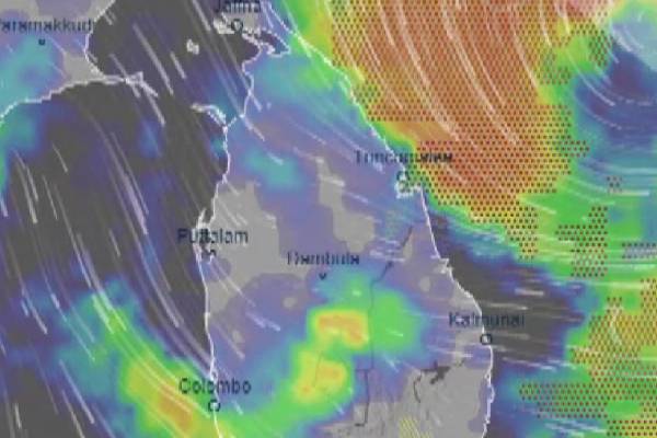 இலங்கையின் கிழக்குக் கடற்கரையை நோக்கி நகரும் காற்றழுத்த தாழ்வு மண்டலம்